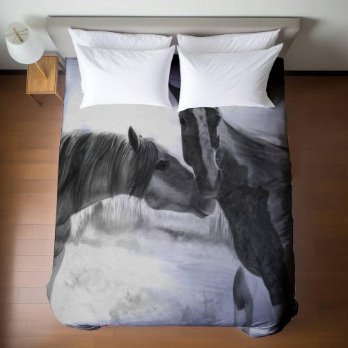 Horse Love Duvet Cover - Queen