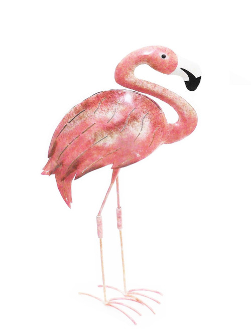 Pink Flamingo Garden Statue
