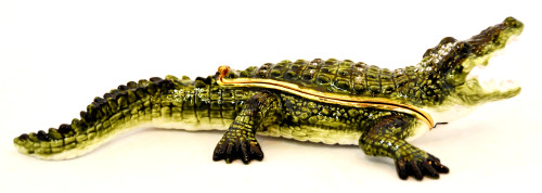 Alligator Shaped Trinket Box