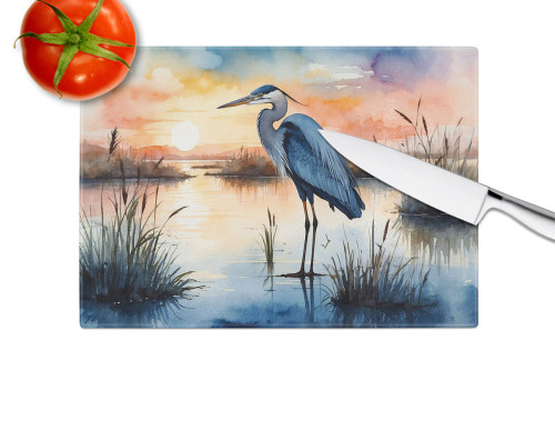Sunset Heron Cutting Board