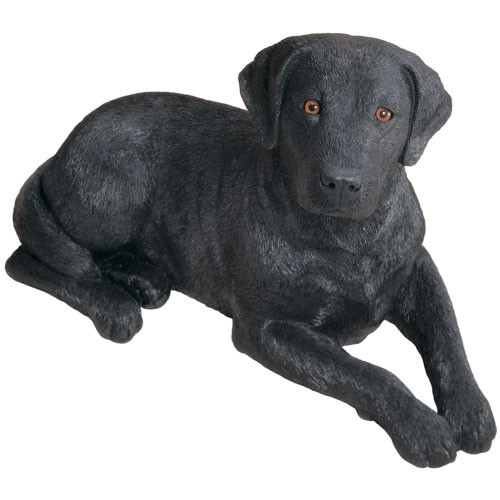Black Labrador Retriever Figurine