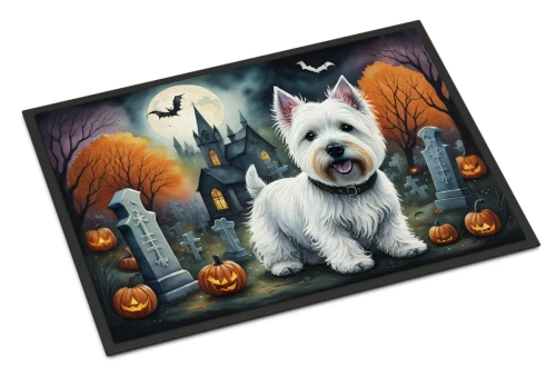 Westie Halloween Doormat