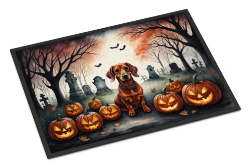 Dachshund Halloween Doormat
