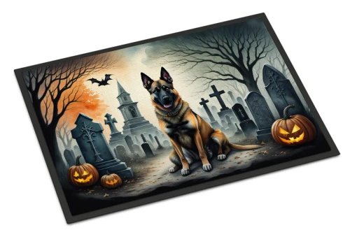 German Shepherd Halloween Doormat