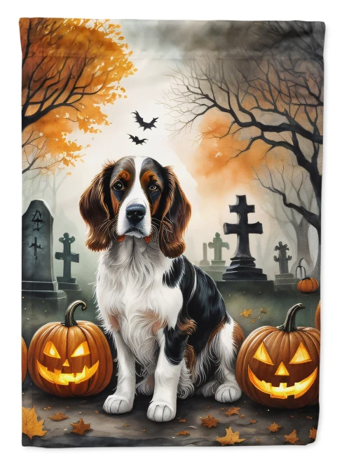 Springer Spaniel Halloween House Flag