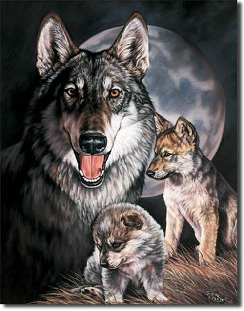 A Wolf's Life Metal Wall Art