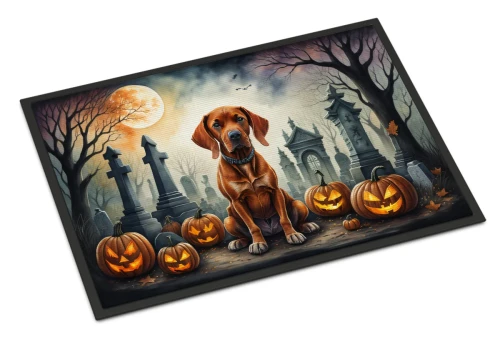 Spooky Vizsla Halloween Doormat