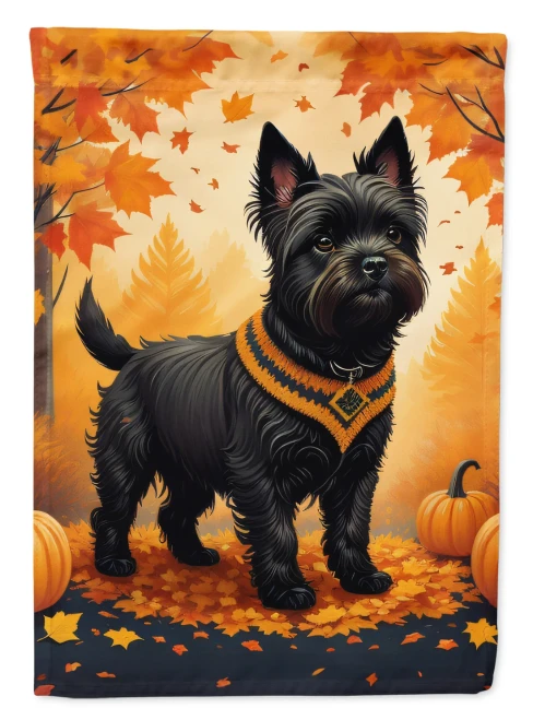 Cairn Terrier Dog Fall House Flag