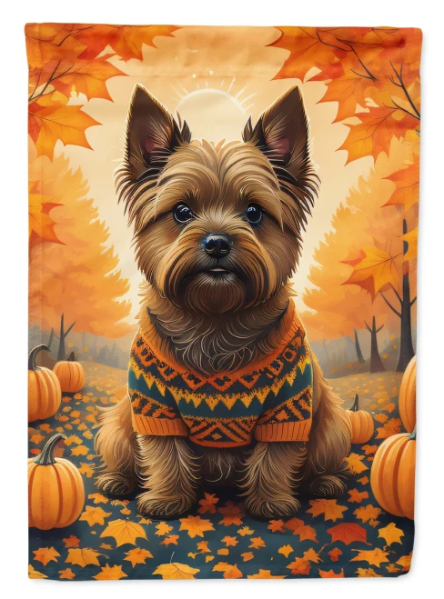 Cairn Terrier Dog Fall House Flag