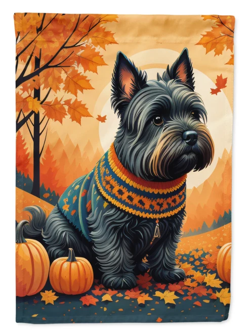 Scottish Terrier Dog Fall House Flag