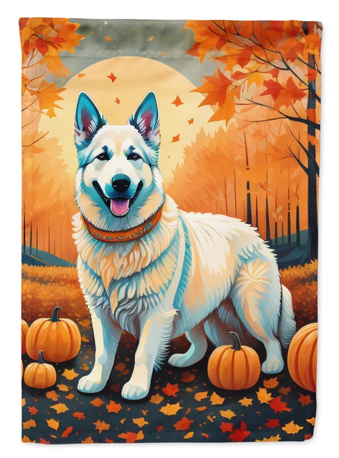 German Shepherd Dog Fall House Flag