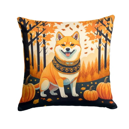 Shiba Inu Dog Fall Throw Pillow