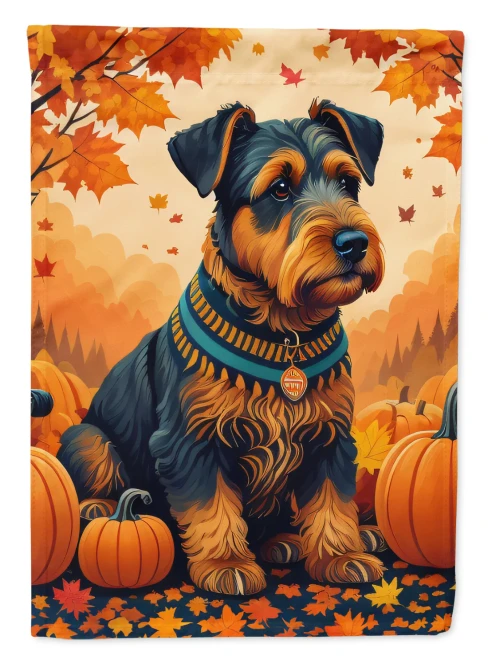 Airedale Terrier Dog Fall Garden Flag