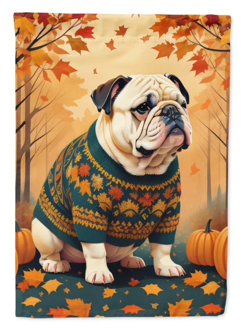 Bulldog Dog Fall House Flag