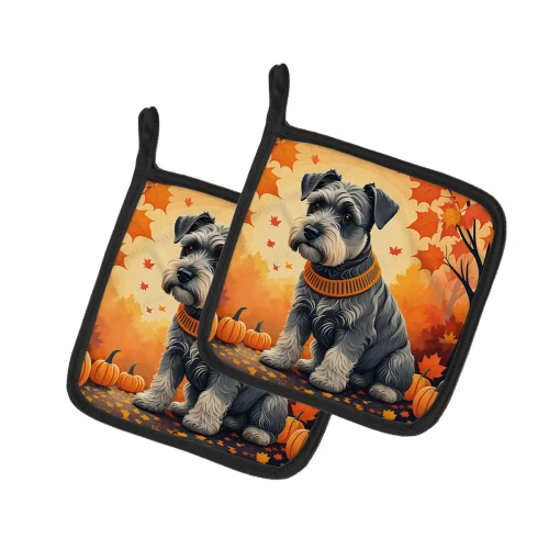 Schnauzer Dog Fall Potholder