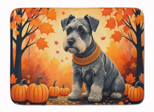 Schnauzer Dog Fall Rug