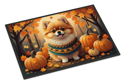Pomeranian Dog Fall Doormat