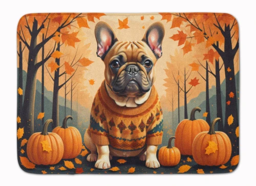 French Bulldog Fall Rug