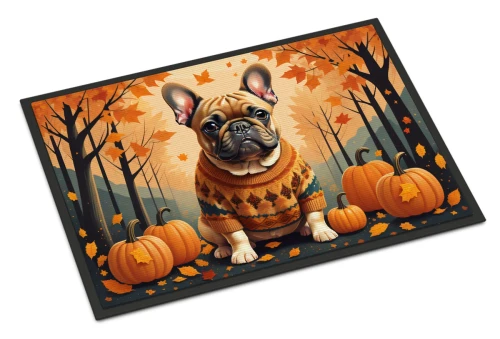 French Bulldog Fall Doormat
