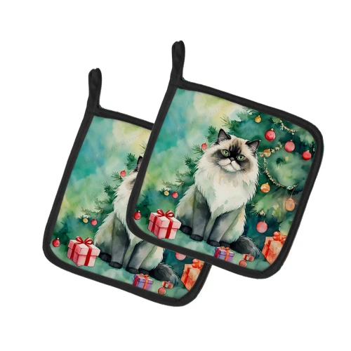 Christmas Himalayan Cat Potholder