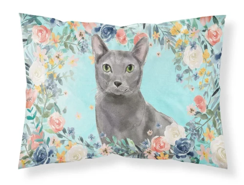 Russian Blue Cat Throw Pillow
