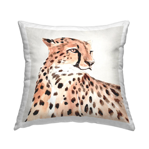 Cheetah Portrait Throw Pillow