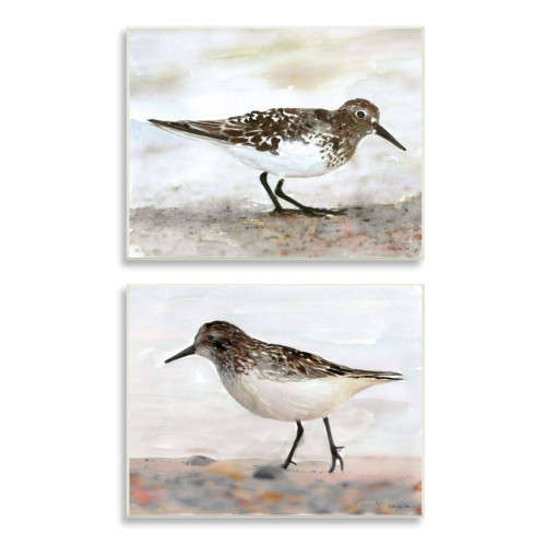 Sandpiper Art Print Plaque Set