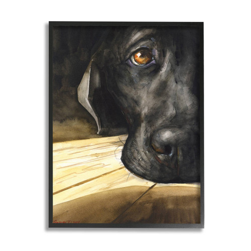 Black Lab Wall Art Print