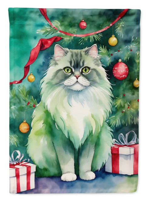 Christmas Persian Cat Garden Flag
