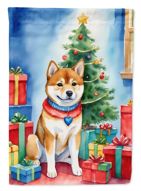 Holiday Reindeer Shiba Inu House Flg