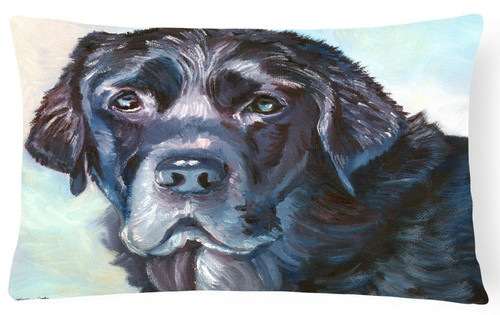 Black Labrador Throw Pillow