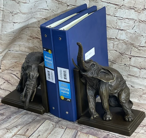 Elephant Bronze Bookends