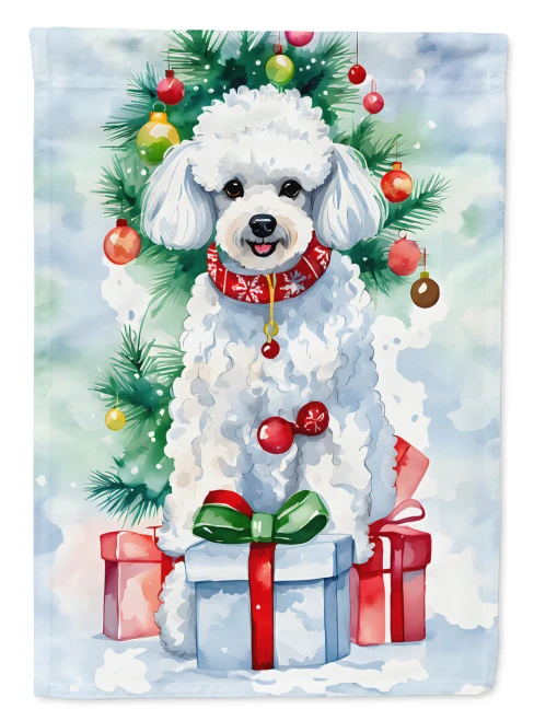 Christmas Poodle Flag