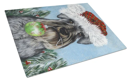 Christmas Schnauzer Cutting Board