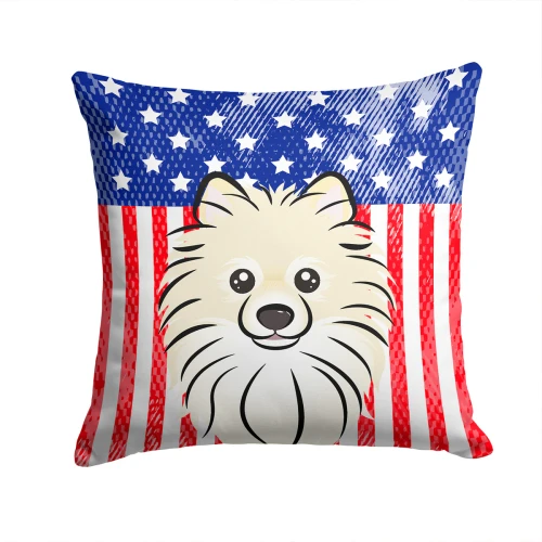 Patriotic Pomeranian Pillow