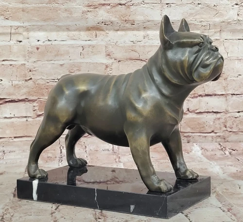 English Bulldog Bronze Sculpture