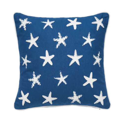 Patriotic Starfish Throw Pillow