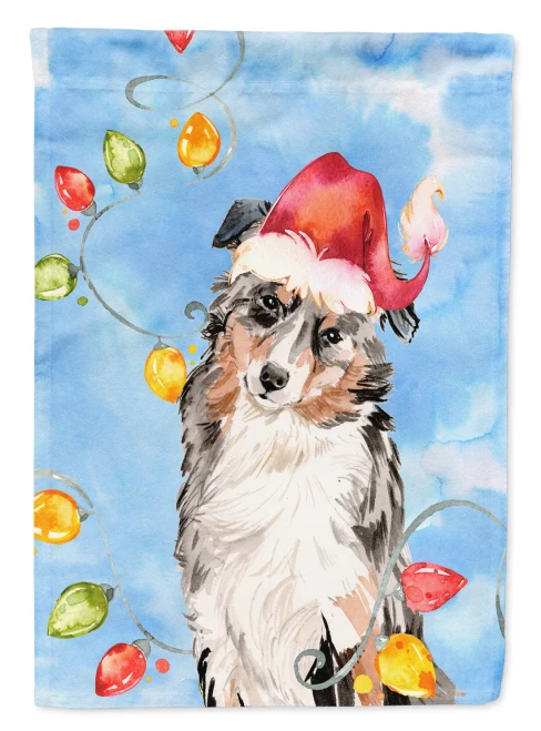 Christmas Australian Shepherd Flag