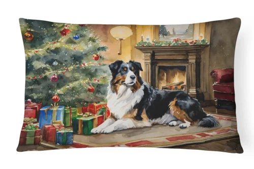 Australian Shepherd Christmas Pillow