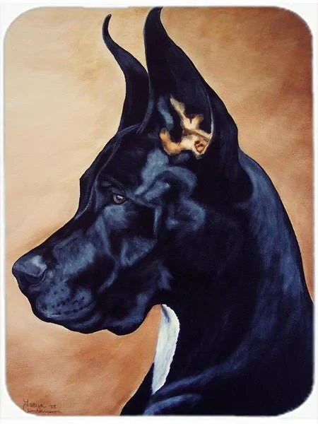 Noble Black Great Dane Glass Cutting Board