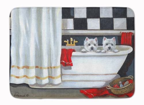Bathtime Westie Memory Foam Rug
