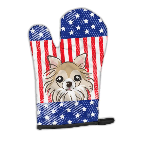 Patriotic Chihuahua Oven Mitt