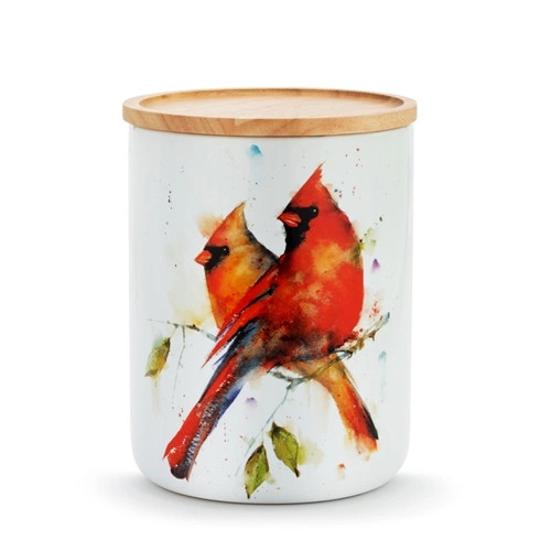 Spring Cardinal Pair Canister - Medium