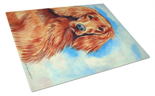 Irish Setter Glass Cutting Board