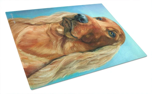 Majestic Irish Setter Glass Cutting Board