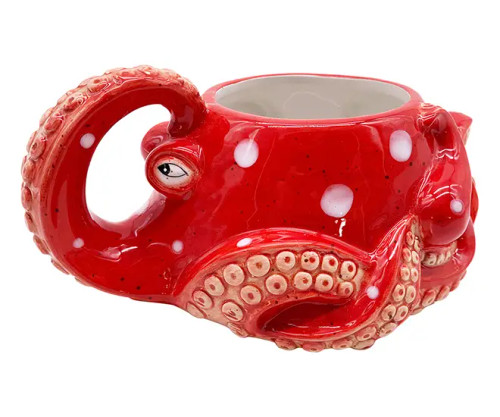 Red Octopus Planter