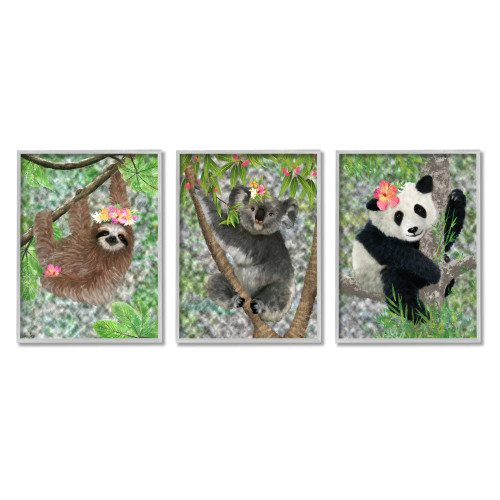Forest Animals Framed Art Print Set