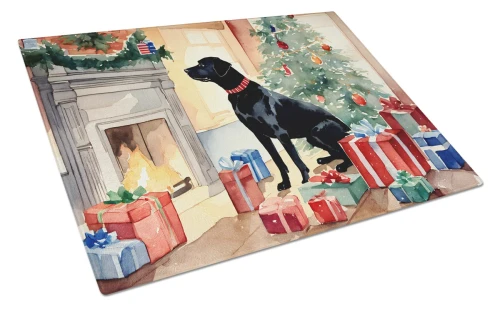 Christmas Black Labrador Cutting Board