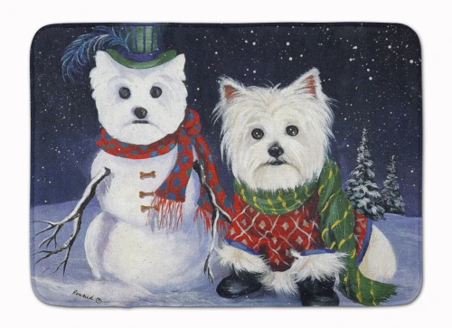 Westie Christmas Dog Rug