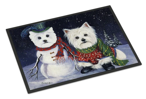 Christmas Westie Doormat